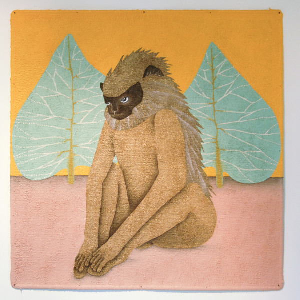 Anne Forest - Lockwood - 93x92cm Acrylverf op tapijt