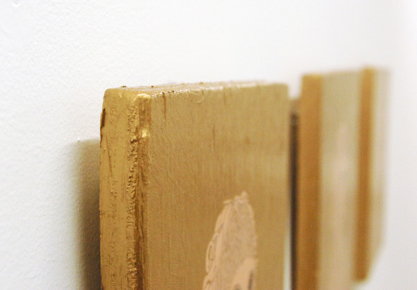 Anne Forest - Urvi I, II & III - 28x23cm Potlood en acrylverf op paneel (detail)