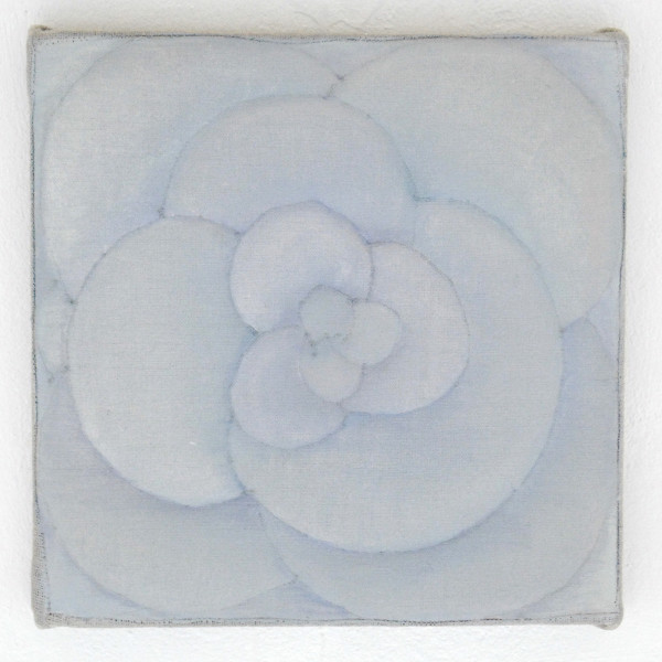 Antoniette Peeters - 2014 (3-5-14) - 24x24cm Acrylverf op gestikt linnen met fiberfill en katoen