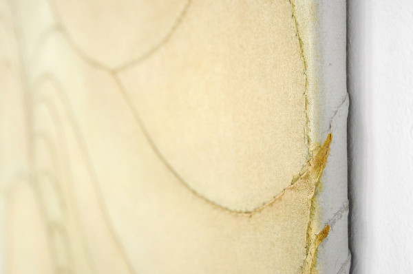 Antoniette Peeters - 2014 (4-7-14) - 140x160cm Acrylverf op gestikt katoen (detail)