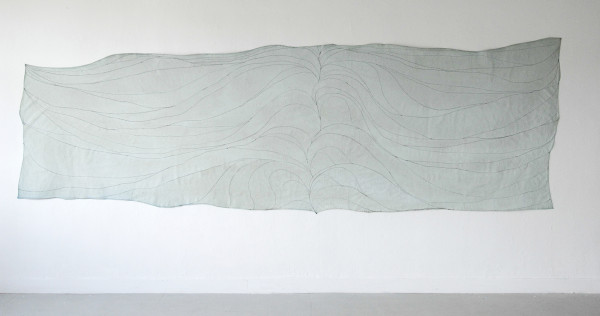 Antoniette Peeters - 2014 (augustus) - 142x452cm Acrylverf op gestikt linnen