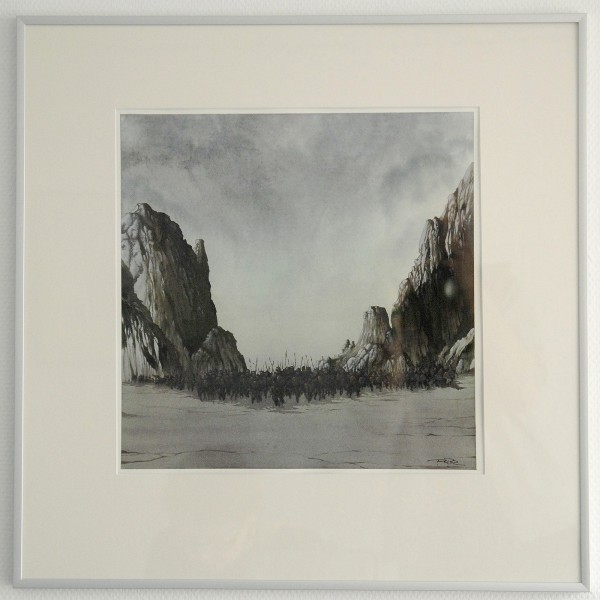 Arik Roper - Goliathan2 - 15x15inch Inkt en gouache op papier