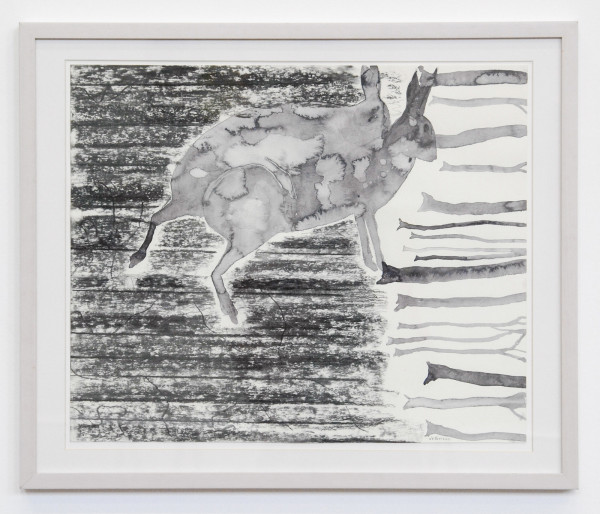 Arno Kramer - Untitled - 43x52cm Waterverf en houtskool op papier 2011