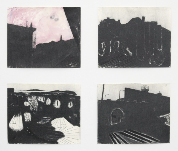 Arno Kramer - Zonder Titel - Aquarel en houtskool op papier