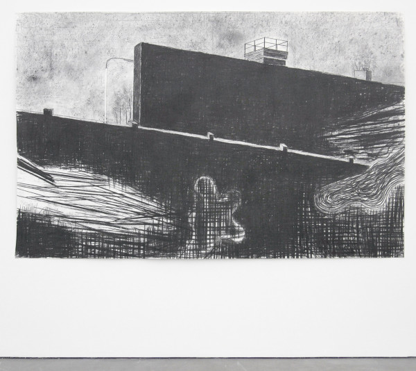 Arno Kramer - Zonder Titel (Berlijn) - Houtskool op papier