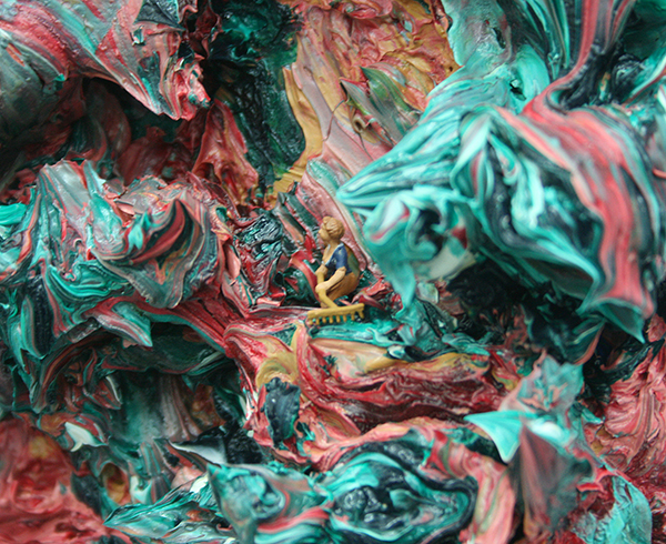 Arno Mertens - Collectors Item After Unexpected Death - Olieverf op doek (detail)