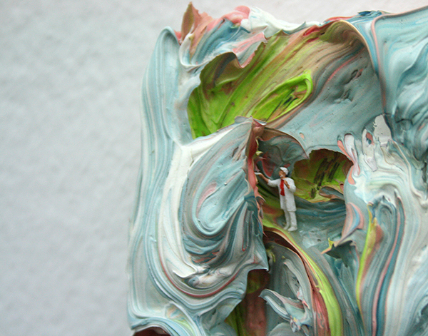 Arno Mertens - Collectors Item After Unexpected Death - Olieverf op doek (detail)