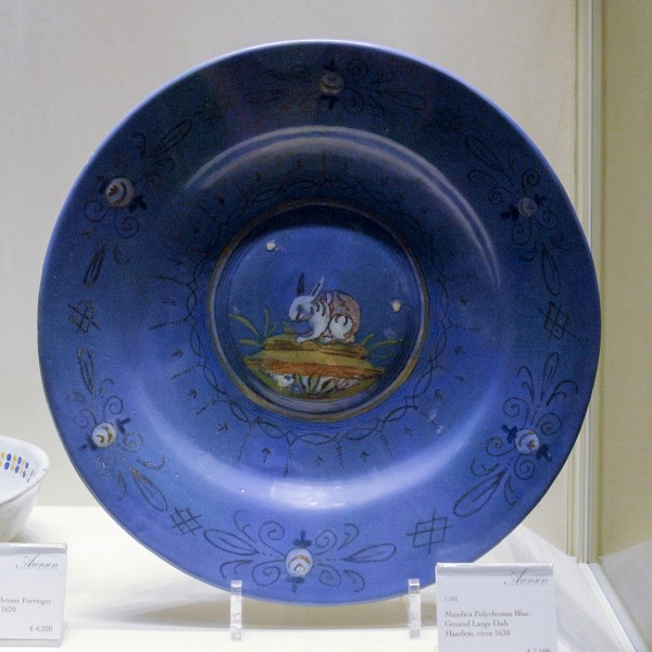 Aronson - Majolica grote schotel, circa 1630