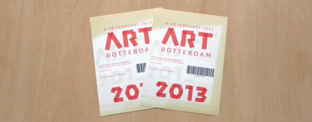 Binnenkort begint ArtRotterdam. De opening is woensdag de 6e om 6 uur. Daar kom je alleen binnen als je kaartjes hebt. Laat ik die hier nu twee hebben liggen… Onder de [&hellip;]