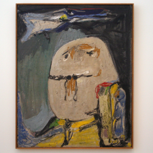 Asger Jorn - Guillaume Apollinaire - Olieverf op doek Asger Jorn - Guillaume Apollinaire - Olieverf op doek