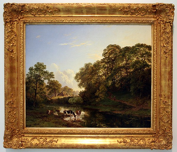 Barend Cornelis Koekkoek - Gezicht op het Kastanjewoud bij Beek - Olieverf op doek