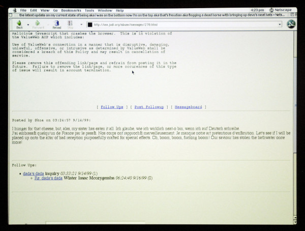 Bergarde Galleries - JODI - Websites spelmodificaties