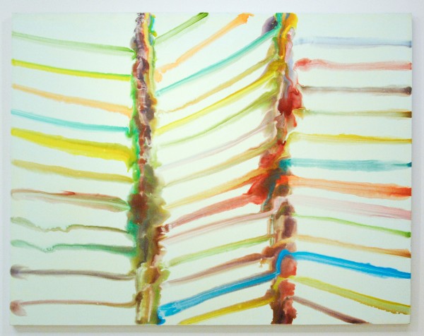 Bernard Frize - Apparition - 155x199cm Acrylverf en hars op canvas, 1998