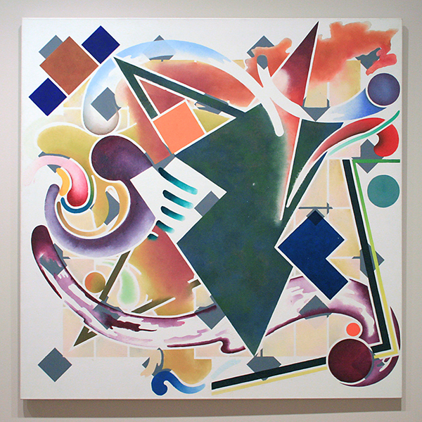 Bert Boogaard - 557-1 (Weesp) - Olieverf en acrylverf op doek 1985