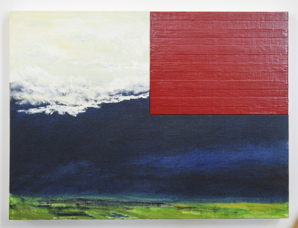 Bert Loerakker - Zonder Titel - 60x80cm Olieverf en alkydverf op linnen op paneel