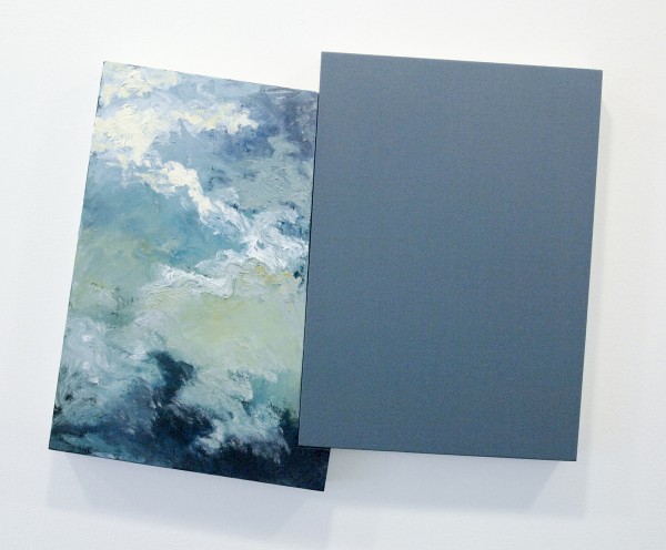 Bert Loerakker - Zonder Titel - Tweemaal 70x50cm Olieverf en alkydverf op linnen op paneel