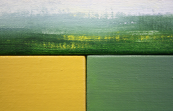 Bert Loerakker - Zonder Titel (U) - 60x120cm Alkydverf en alkydlak op linnen op paneel