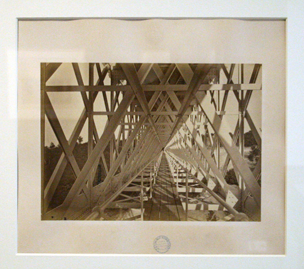 Berthaud Freres - Cie d'Orleans, Linges du Centre, Viaduc de Bellon - Albuminedruk 1871