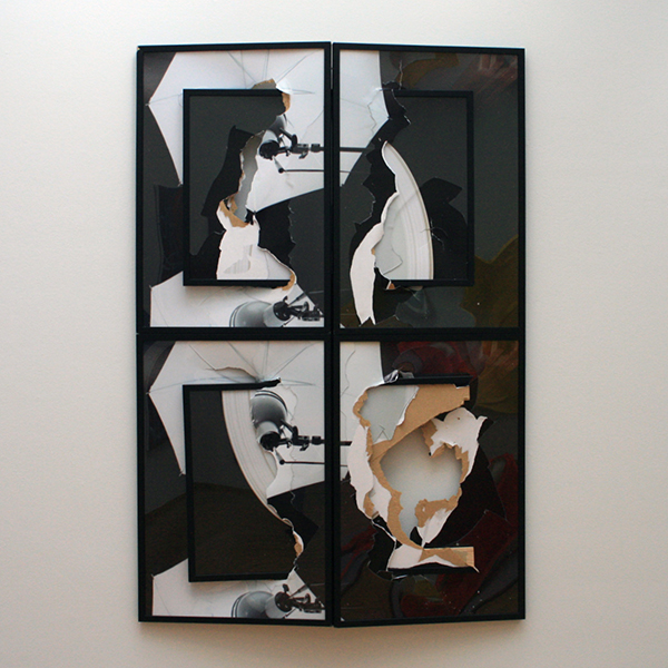 Brendan Fowler - Spring 2011 - Fotokopien, karton in zwarte lijsten achter plexiglas