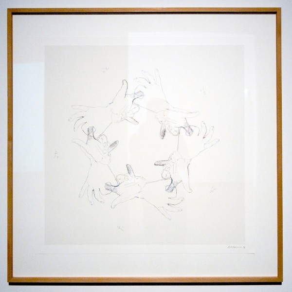 Bruce Nauman - Fingers and Holes - Zeefdruk, monotype en papier