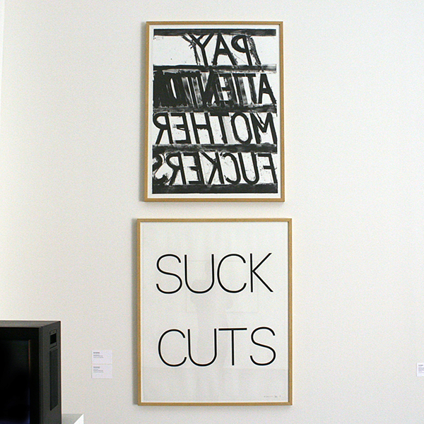 Bruce Nauman - Pay Attention & Suck Cuts - Litho op papier