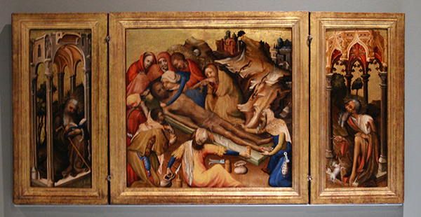 Brugge (?) Drieluik met balseming van het lijk van Christus - Paneel Brugge (?) Drieluik met balseming van het lijk van Christus - Paneel