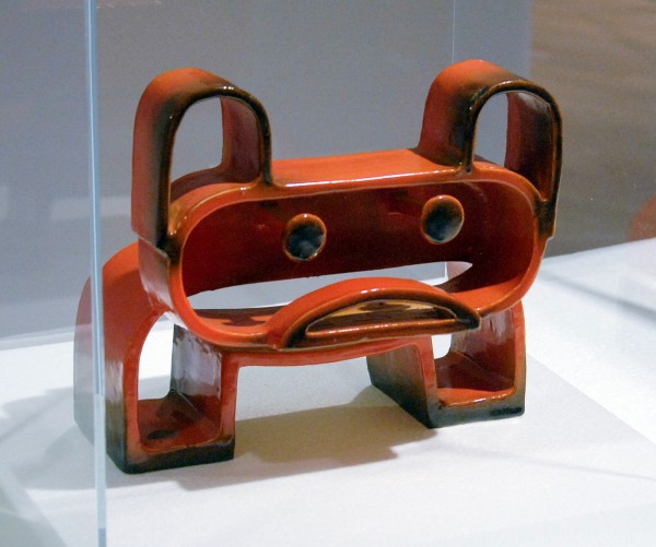 Bruno Munari - Bull Dog - Majolica beschilderd en gekleurd glazuur, 1934