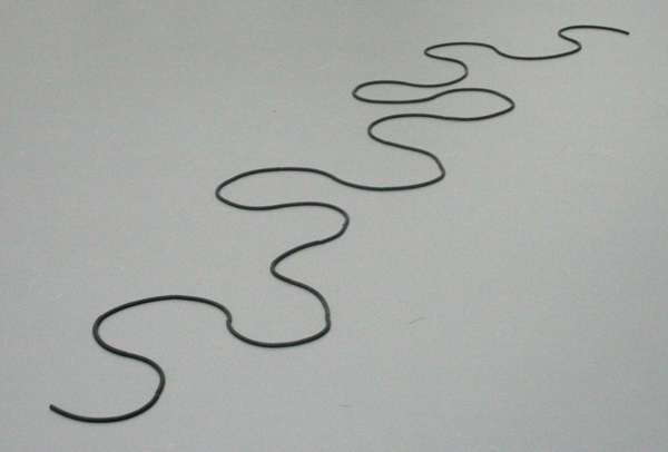 Carl Andre - 28 Rubber Rod Run Carl Andre - 28 Rubber Rod Run