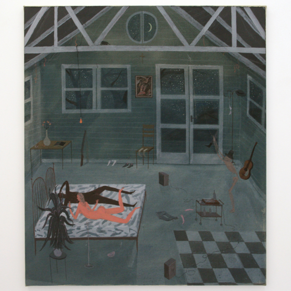 Charlie Roberts - Frankie and Johnny - 100x86cm Olieverf op linnen Charlie Roberts - Frankie and Johnny - 100x86cm Olieverf op linnen