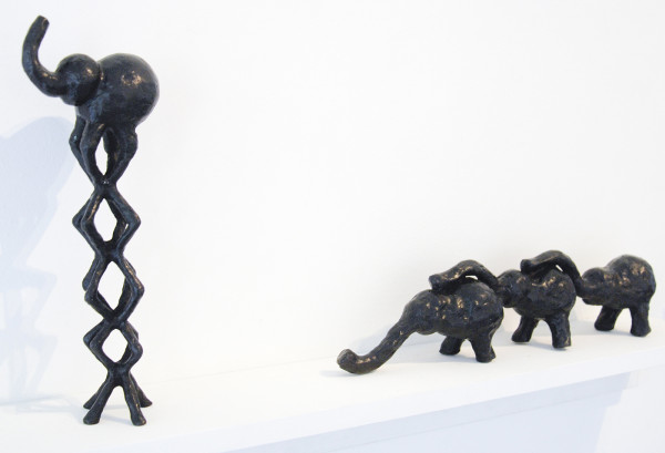 Christien Rijnsdorp - Knik - 28x19x6cm Brons