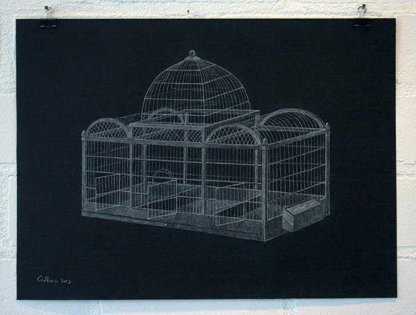 Christina Calbari - Tableau II - 44x32cm Potlood op papier