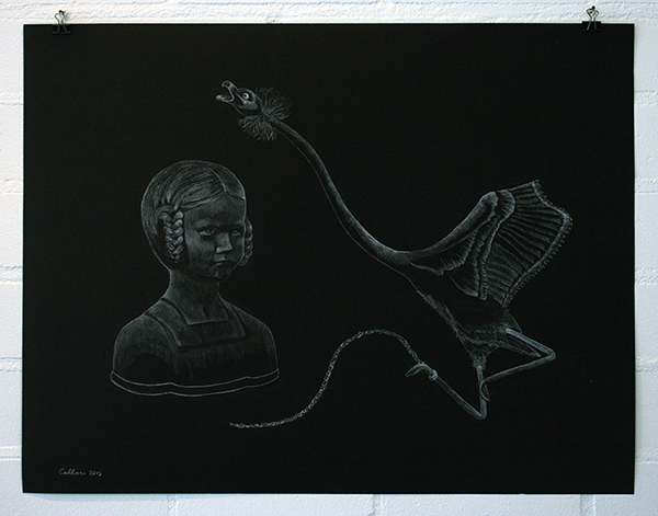 Christina Calbari - Tableau III - 65x50cm Potlood op papier