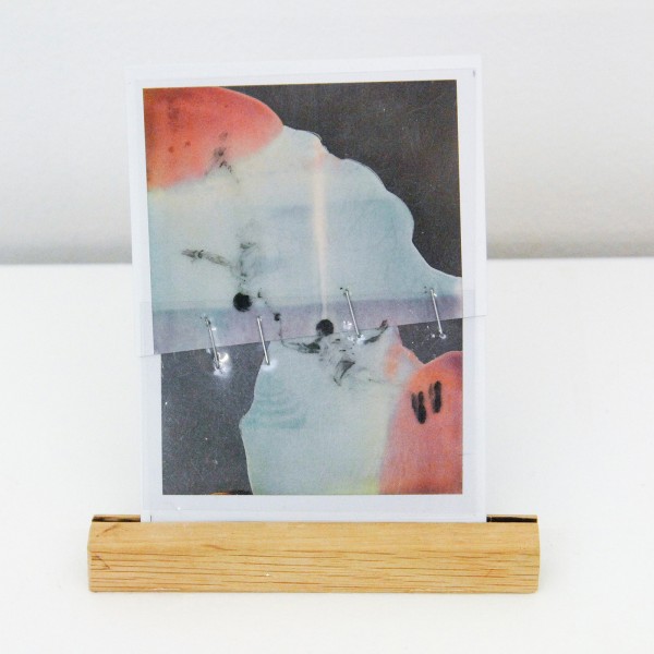 Claire Harvey - Polaroid Edits, Plate #22 - 11x9cm Polaroid met oilieverf op acetate en nietjes