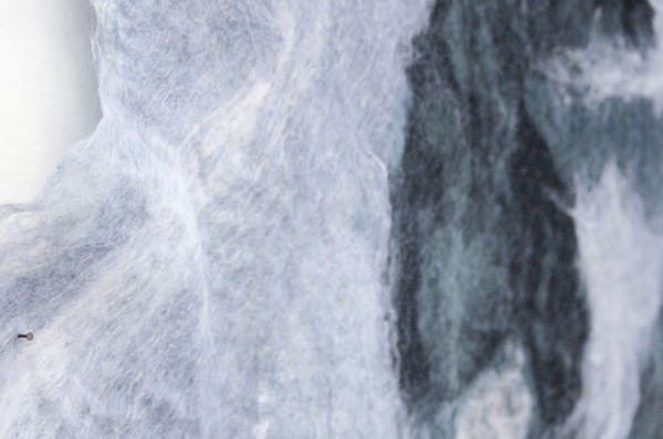 Claudy Jongstra - Zonder Titel - Wol van Drentse Heideschaap, ruwe zijde en mohair (detail)