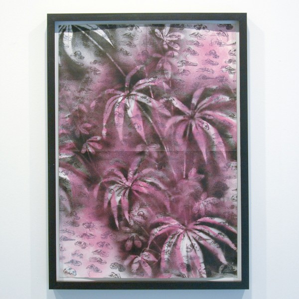 Coen Vunderink - Paradise #6 - 69x48cm Spuitbus op inpakpapier met schedels