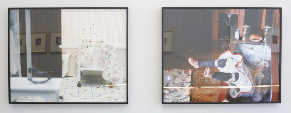 Corinne May Botz - Three Room Dwelling (Baby's Crib) & Dark Bathroom (Tub) - C-prints