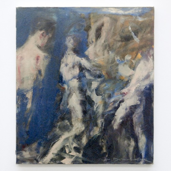 Corneliu Brudascu - Composition II (Ritual) - 40x36cm Olieverf op canvas