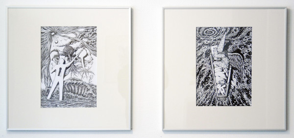 Costin Chioreanu - Forgive Me & Forget Me - 42x30cm Inkt op papier