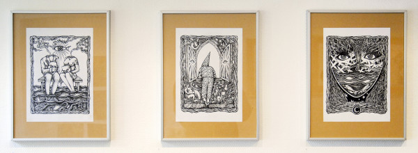 Costin Chioreanu - The Divorce & Room with a View & Chimera - 21x30cm Inkt op papier