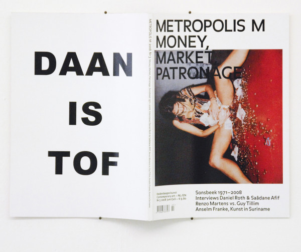 Daan den Houter - Daan is Tof, Metropolis M - Advertentie achterzijde Metropolis M