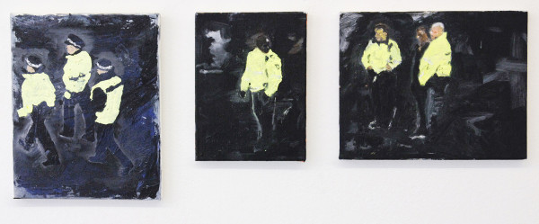 Daan den Houter - Police - 24x30cm & 19x24cm & 30x24cm Olieverf op doek