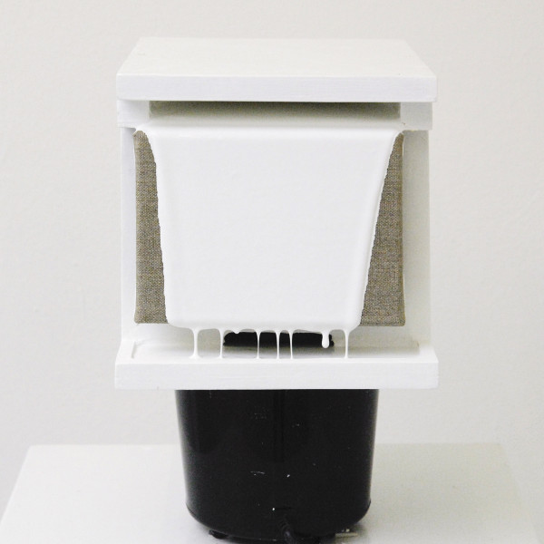 Daan den Houter - The Endless Painting #2 - Hout, acrylverf en canvas