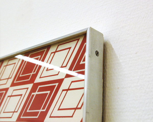 Daan van Golden - Compositie rood wit - Synthetische lakverf op doek op paneel (Centraal Museum) 1964 (detail)