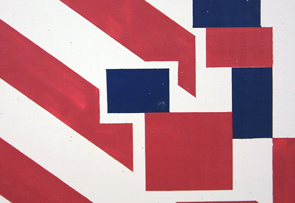 Daan van Golden - Fuijya - Lakverf op linnen op paneel (detail)