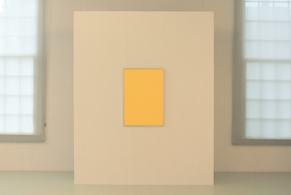 Daan van Golden - Gele Reflectie - Olieverf op doek op paneel achter plexiglas