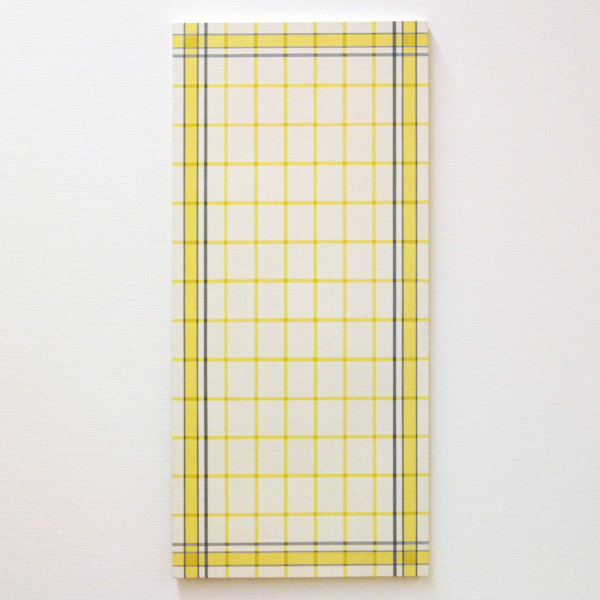 Daan van Golden - One Painting (Compositie met gele ruit) - Lakverf op doek op paneel 1964