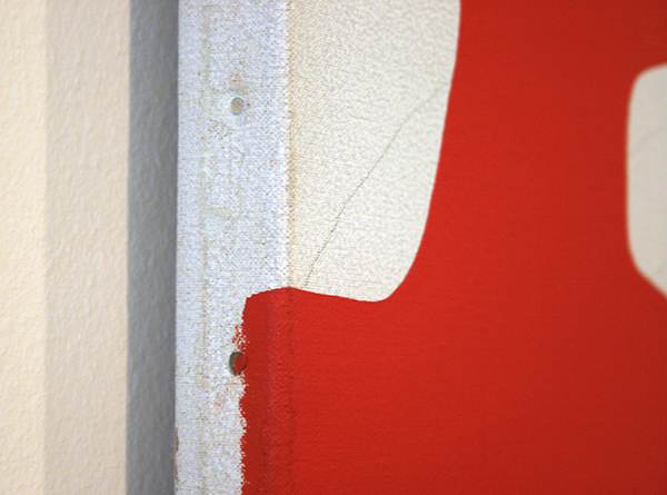 Daan van Golden - Rode Studie - Olieverf en potlood op doek (detail)