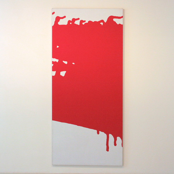 Daan van Golden - Rode Studie - Olieverf en potlood op doek