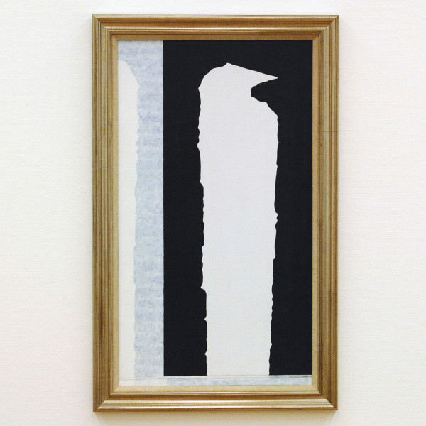 Daan van Golden - Studie 86 - Lakverf en potlood op doek op paneel 1986