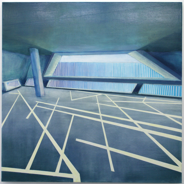 Daniel Mullen - Exit - 100x100cm Olieverf op canvas Daniel Mullen - Exit - 100x100cm Olieverf op canvas